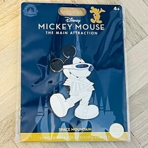 Mickey Mouse Main Attraction - Space Mountain Collectible Pin. Limited Release.